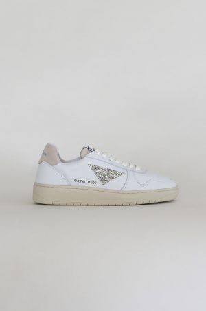 Sneakers sostenibles glitter beige